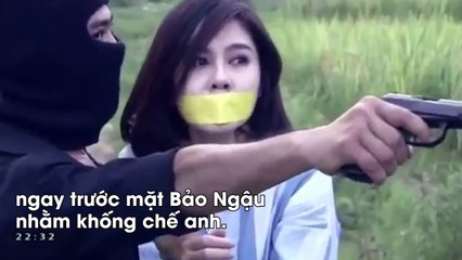 Bảo Ngậu tức điên vì Tú Vịt luồn tay súng vào ngực Lê Thảo