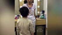 Hoa hậu làng hài dạy con cực nghiêm khắc