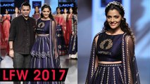 MIRZYA Star Saiyami Kher walks The Ramp In A BRIDAL Look Lakme Fashion Week 2017