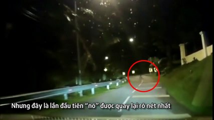 Hoảng hồn bắt gặp bóng ma ngồi trơ trọi giữa đường