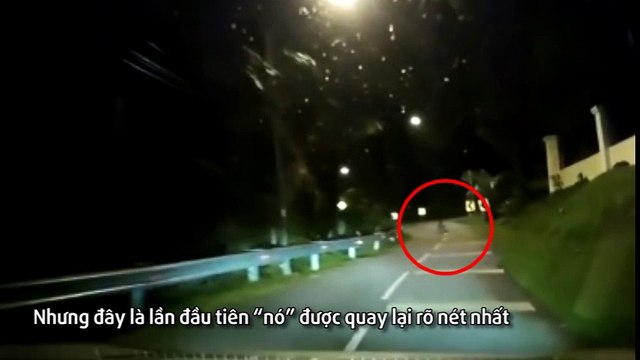 Hoảng hồn bắt gặp bóng ma ngồi trơ trọi giữa đường