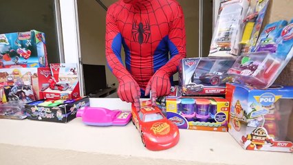 CARS 3 Mcqueen Vs Autobot Transformers Toys Movie w_ Learn Colors & Finger Family Songs For Kids FUN-1Vtbqi191i4