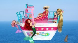 Barbie bebek Yolcu Gemisi Oyuncak Kutusu açma