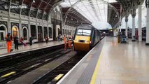 Train derails as it departs Paddington station in London