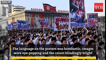 With color and fury, anti-American posters appear in North Korea