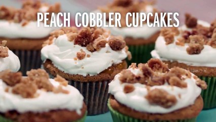 Peach Cobbler Cupcakes _ Food Network-Nnuf8l30YfI