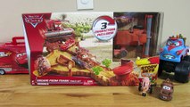 Disney Cars Toys Escape from Frank Track Set Lightning McQueen Mater Tror Tipping Launc