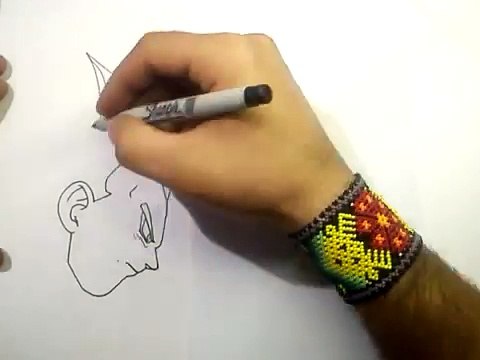 DIBUJANDO A LEGENDARIO GOKU SSJ DIOS DORADO - DB SUPER - Drawing Speed Goku ssj GOD GOLDEN