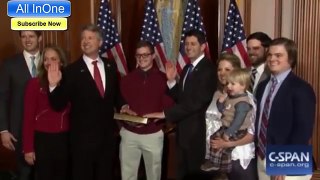 Roger Marshalls son dabs during swearing in photo until Paul Ryan tells him to stop