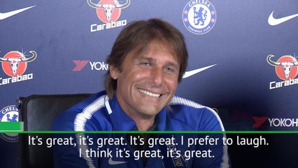 Download Video: Conte breaks down in laughter at Costa's 'criminal' claims