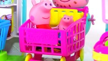 Pig George e Família Peppa Pig Vão Conhecer a Lojinha Shopkins. Em Português