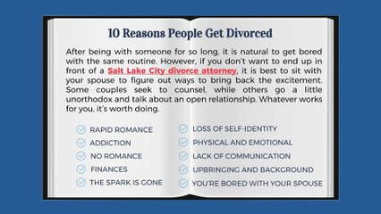 10 Reasons People Get Divorced in Salt Lake City