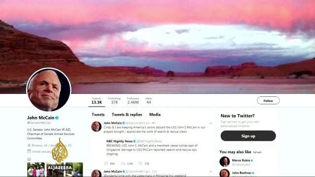 Ten missing after USS McCain collides with oil tanker near Strait of Malacca