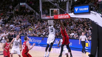 Dewayne Dedmon BLOCKS a Raptors Alley Oop | 01.03.17