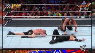 Full Match - Brock Lesnar vs Roman Reigns vs Samoa Joe vs Braun Strowman - WWE Sumerslam 2017