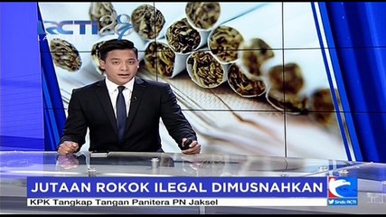 2,9 Juta Rokok Ilegal Dibakar