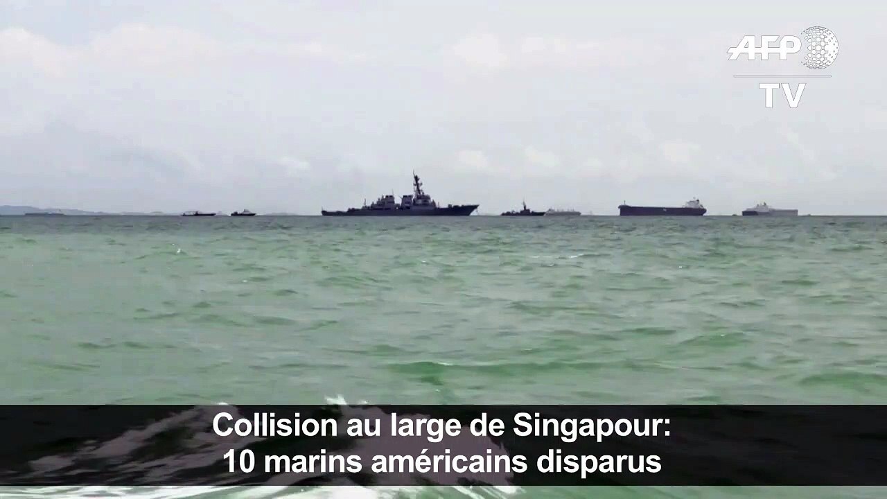 Singapour/Collision: 10 marins d'un destroyer américain disparus