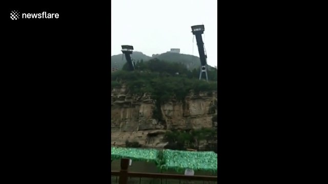 Woman survives terrifying bungee jump accident