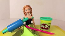 Frozen Play Doh Elsa Swimsuit Barbie Play Dough Dress Up Makeover Swimwear Elsa DisneyCarT