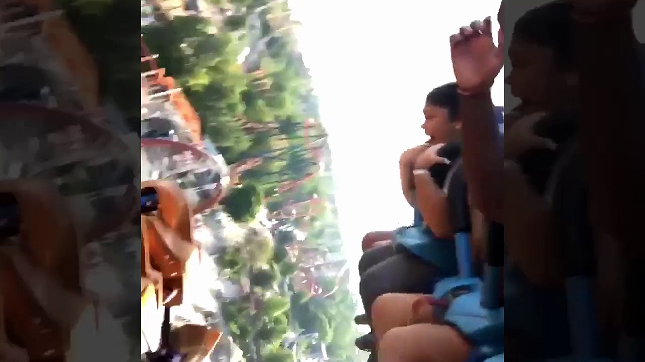 son pote s'évanouit dans un grand huit