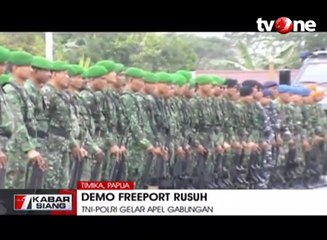 Polisi Tangkap 14 Orang Pelaku Perusakan Saat Demo Freeport