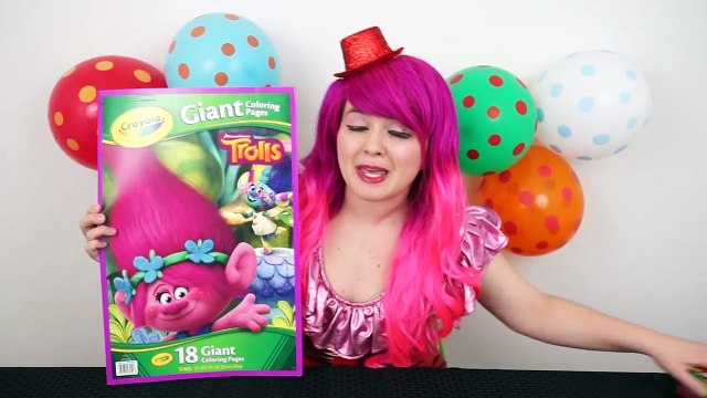 Livre coloration géant coquelicot Trolls dreamworks trolls page crayons crayons |