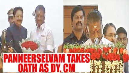 AIADMK Merger : Panneerselvam sworn as Deputy CM, PM Modi congratulates | Oneindia News