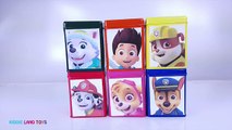 Paw Patrol DIY Cubeez Surprise Eggs Learn Colors Play-Doh Dippin Dots Candy Jelly Beans Sk