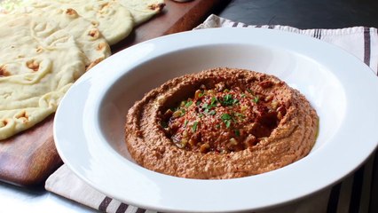 Muhammara (Roasted Pepper & Walnut Spread) - How to Make Muhammara Dip & Spread-oY0mAgjxTC8