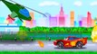 Spiderman and Lightning McQueen Cars Cartoon for Kids with Fun Race Learn Colors for Toddl