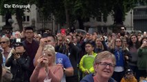 Big Ben's final chiming draws huge crowds from all over the world