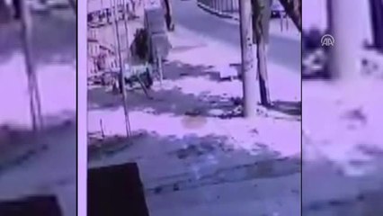 İskeleden Düşen İnşaat İşçisi Güvenlik Kamerasında