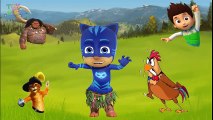Wrong Legs Pj Masks,Ryder Paw patrol, Maui Moana, Puss In The Bosts Finger Family Songs Learn Colors