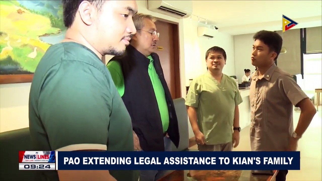 PAO extending legal assistance to Kian's family
