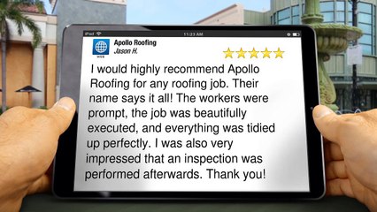 Fort Worth Best Roofing – Apollo Roofing Outstanding 5 Star Review