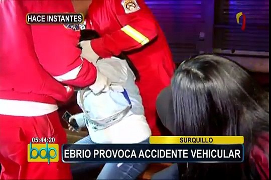 Surquillo: conductor en estado de ebriedad provoca accidente vehicular