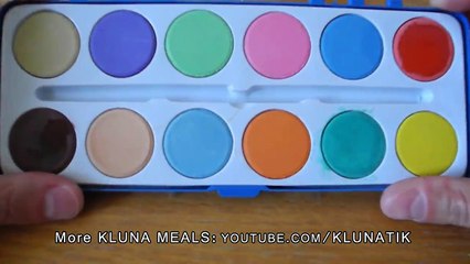 Download Video: Eating paint and brushes!! Kluna Tik Dinner #29 - ASMR eating sounds no talk Bob Ross