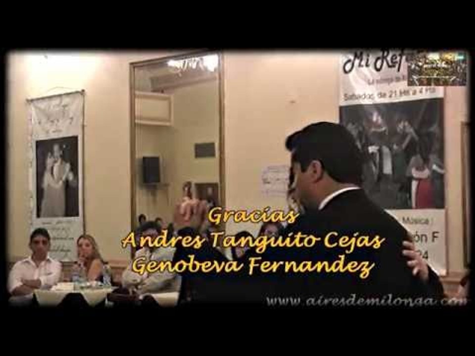 Escuela de tango:  el torso del hombre. Tango lesson por Genoveva y Andrés Cejas