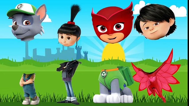 New Wrong Head PJ Mask Owlette Compilation, Despicable Me 3 Paw patrol Comedy Funny Video for Kids