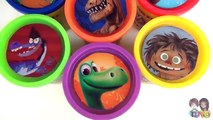 BeeTube Toys - Disney Pixars The Good Dinosaur Play Doh Surprise Egg with Arlo, Spot Toy