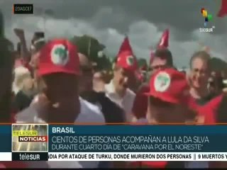 Cientos acompañan a Lula en su Caravana por el noreste brasileño