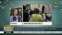 Miles han expresado sus condolencias por el atentado en Barcelona