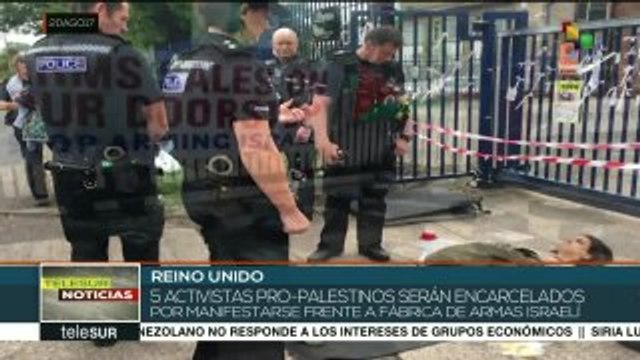 Activistas serían encarcelados por protestar contra fábrica de armas