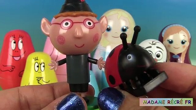 De los y cerdo sorpresas barbapapa Snow Queen muñecas rusas de Zootopia del peppa