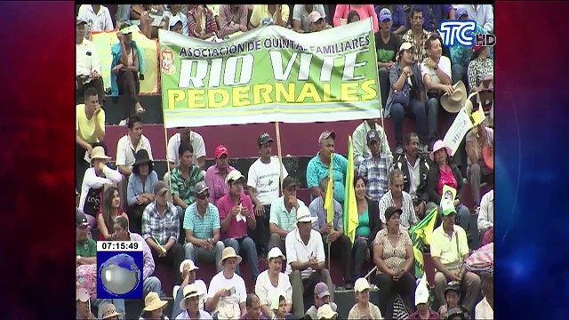Presidente Moreno participó en minga agropecuaria