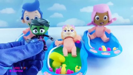 Bubble Guppies and Paw Patrol Baby Dolls Pretend Play Slime Bathtub Toy Surprises Learn Co