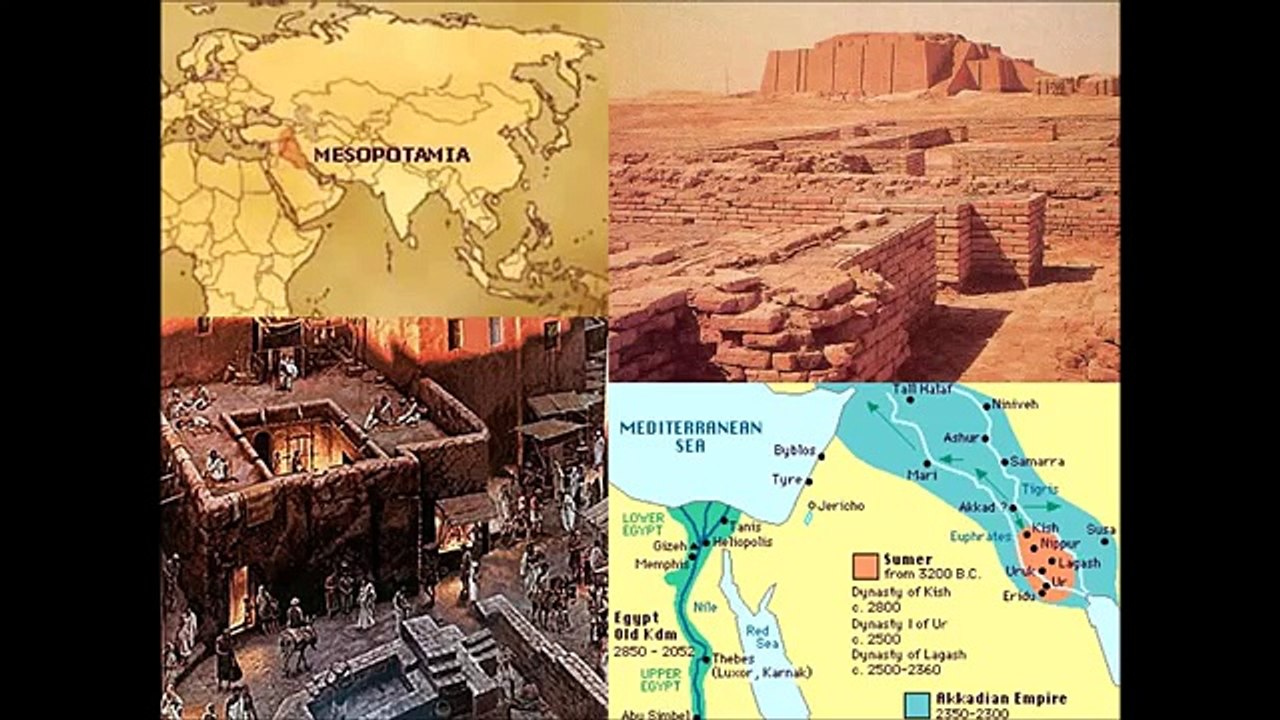 The White Temple and the Great Ziggurat in the Mesopotamian City of Uruk