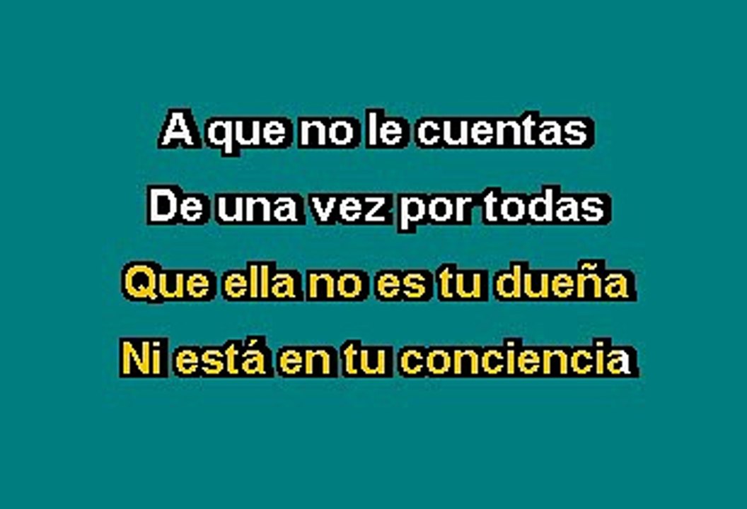 A Que No Le Cuentas - Ednita Nazario (Karaoke)
