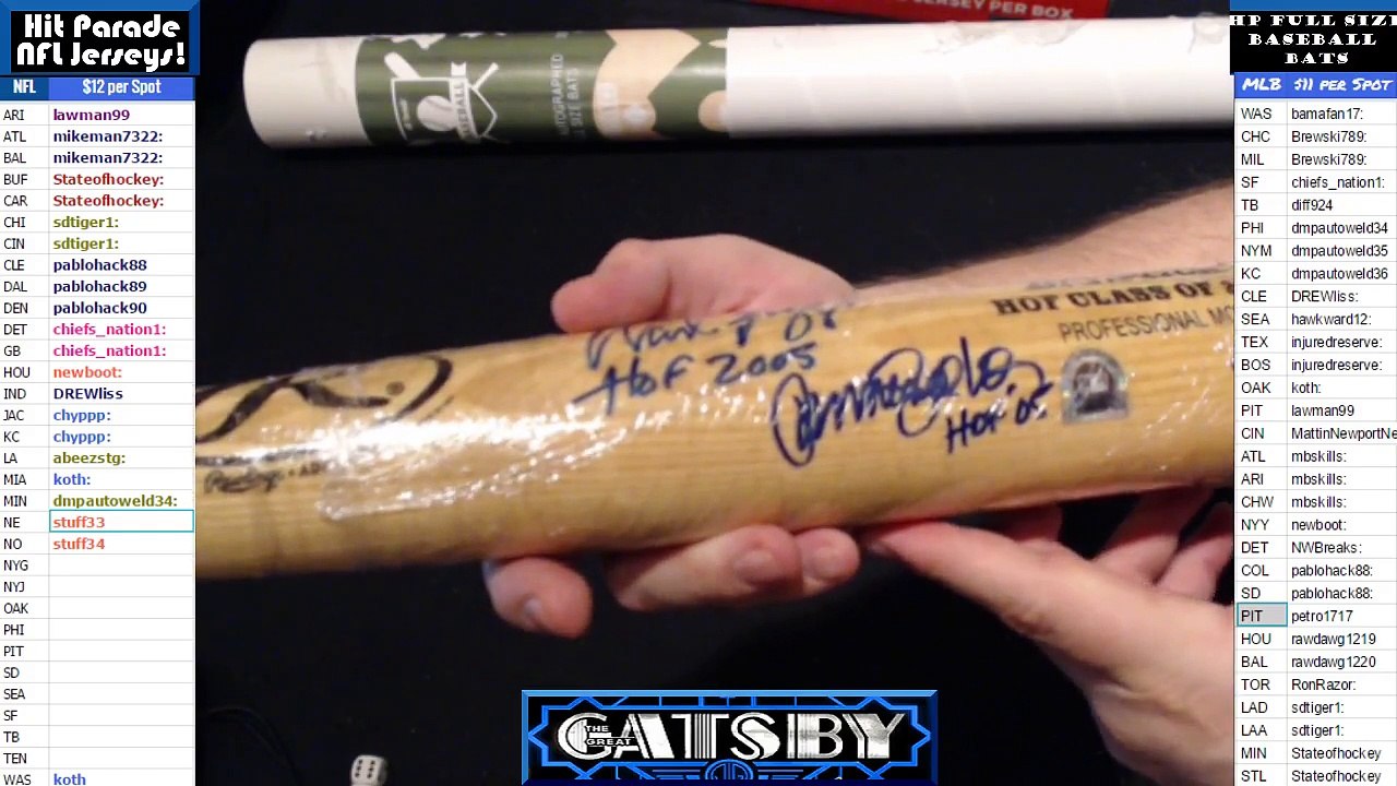 2017 01 28 2017 MLB Bats 2 Boxer Wade Boggs, Rafael Palmeiro