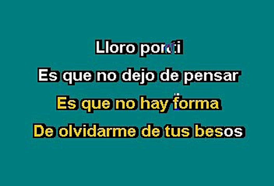 Enrique Iglesias y Wisin & Yandel - Lloro por ti (Karaoke)